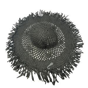 NWOT Free People Festival Adjustable black straw hat